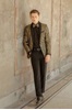 Aries Black/Gold Paisley Coat
