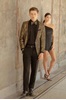Aries Black/Gold Paisley Coat