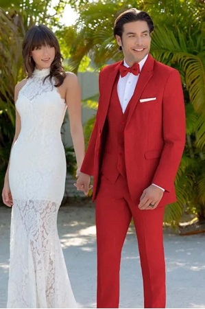 Red Metro Suit